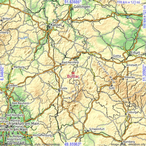 Topographic map of Buttlar