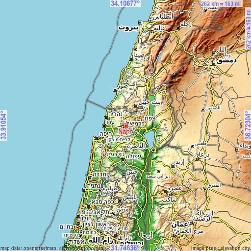 Topographic map of Naḥf