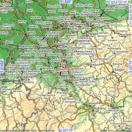 Topographic map of Buchheim
