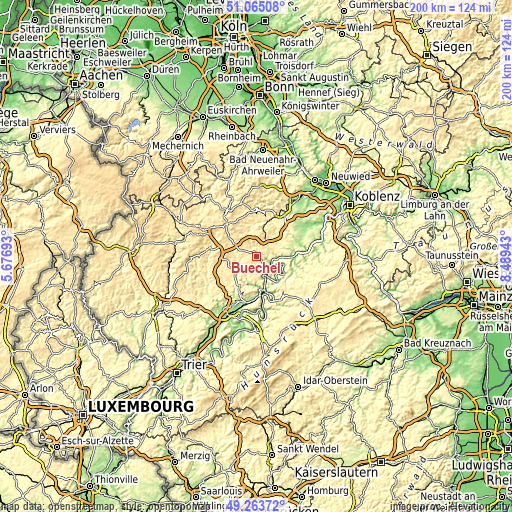 Topographic map of Büchel