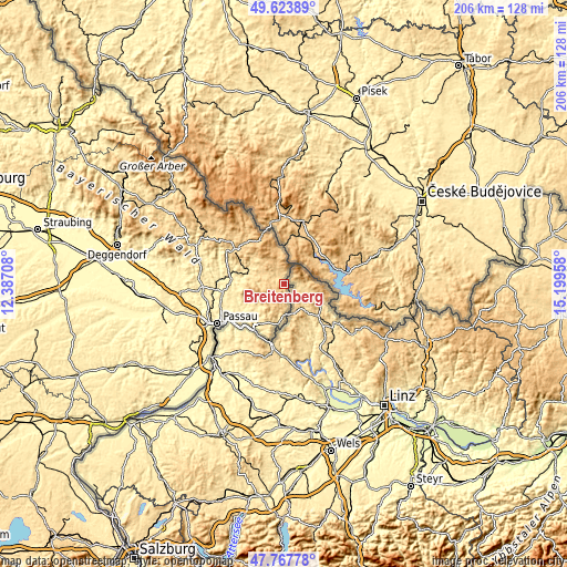 Topographic map of Breitenberg