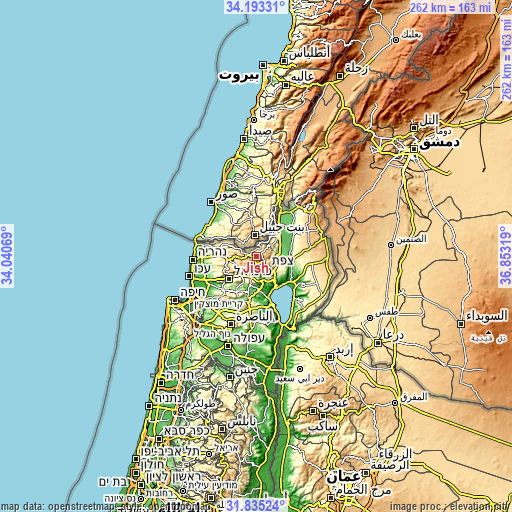 Topographic map of Jīsh