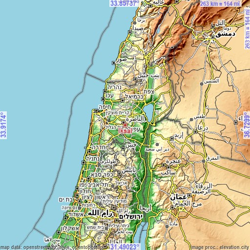 Topographic map of Iksāl