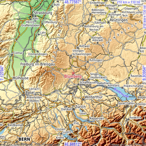 Topographic map of Blumberg