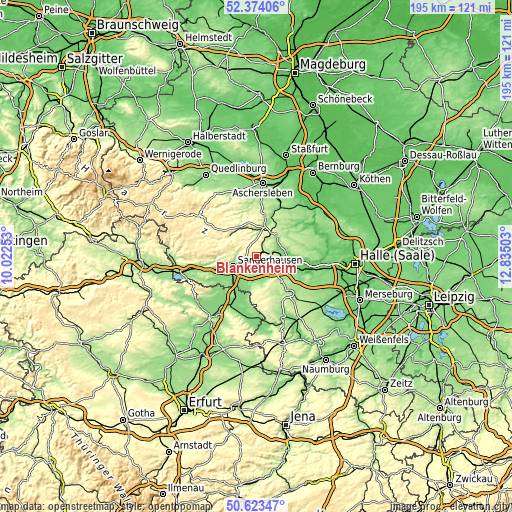 Topographic map of Blankenheim