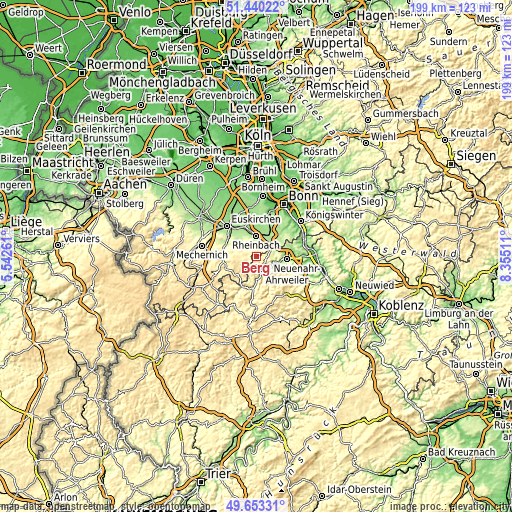 Topographic map of Berg