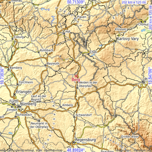 Topographic map of Berg