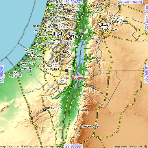 Topographic map of ‘En Boqeq