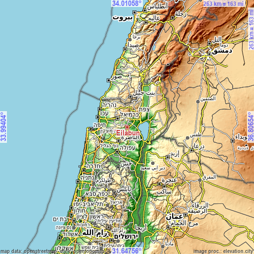 Topographic map of ‘Eilabun