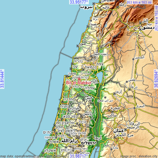 Topographic map of Bīr el Maksūr