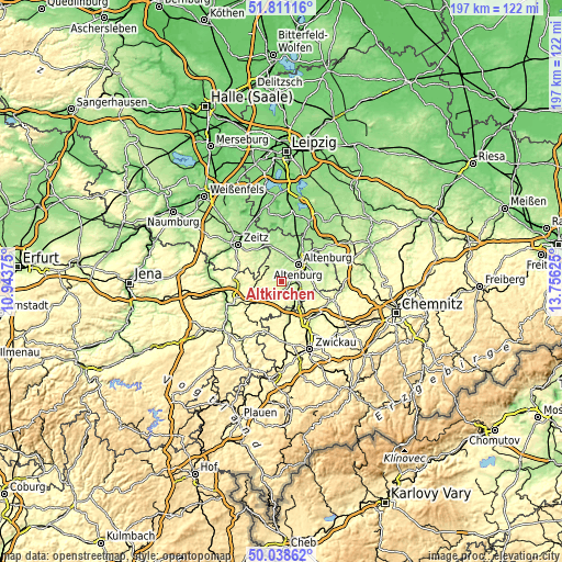 Topographic map of Altkirchen