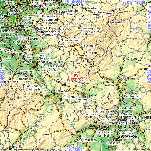 Topographic map of Alpenrod