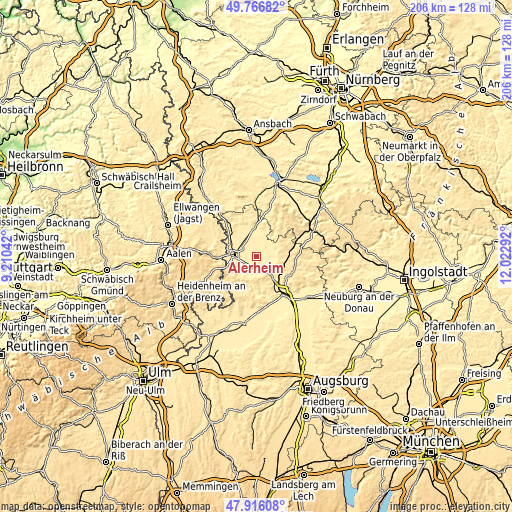 Topographic map of Alerheim