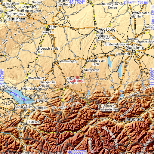 Topographic map of Aitrang