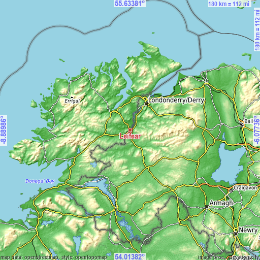 Topographic map of Leifear