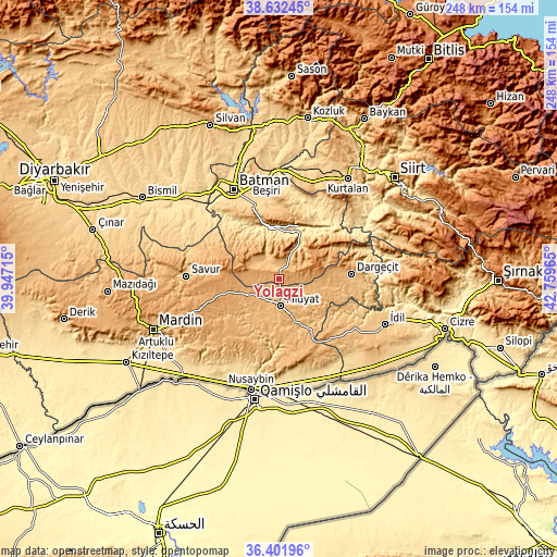 Topographic map of Yolağzı