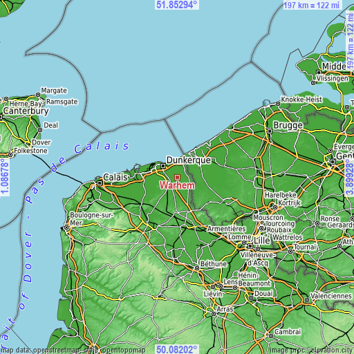 Topographic map of Warhem