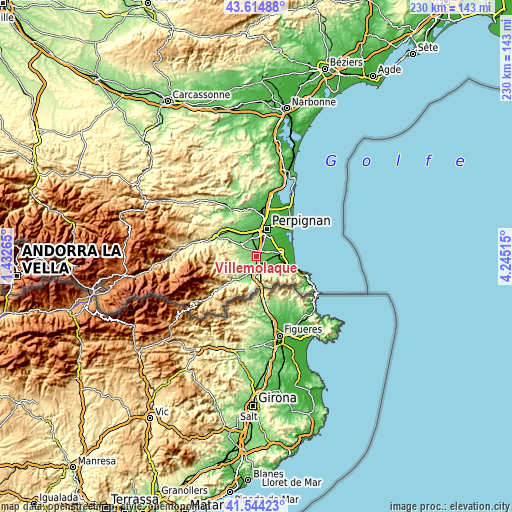 Topographic map of Villemolaque