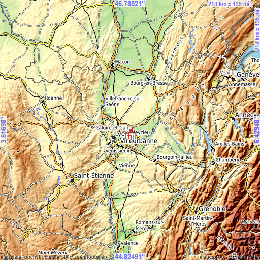 Topographic map of Thil