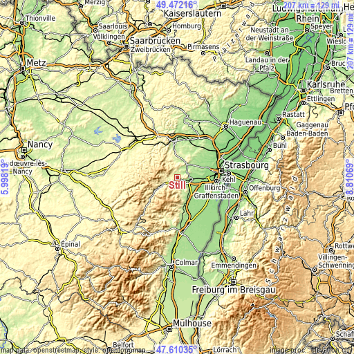 Topographic map of Still