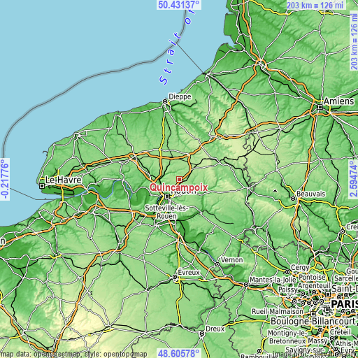 Topographic map of Quincampoix