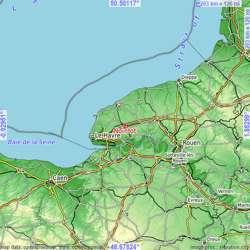 Topographic map of Nointot