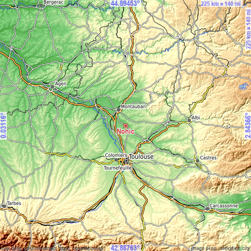 Topographic map of Nohic