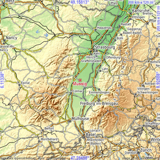 Topographic map of Mussig