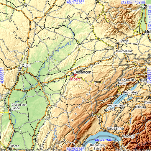Topographic map of Morre