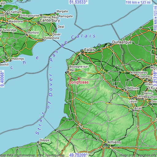 Topographic map of Longfossé