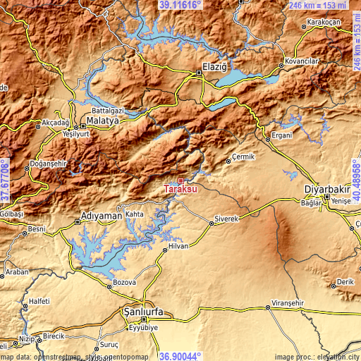 Topographic map of Taraksu