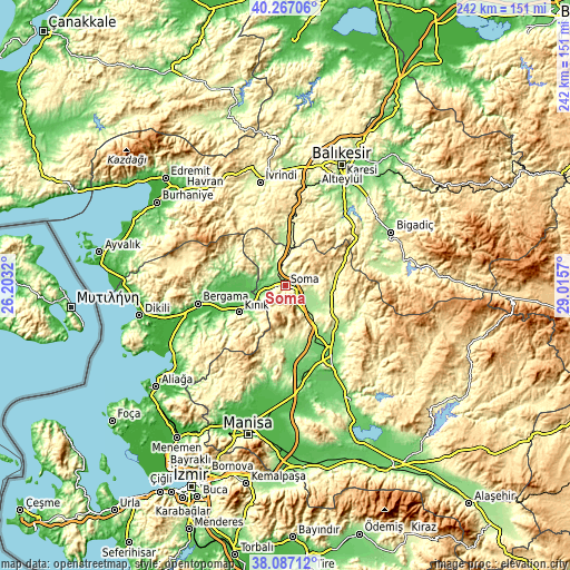 Topographic map of Soma