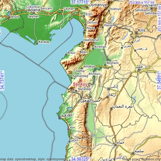 Topographic map of Şenköy