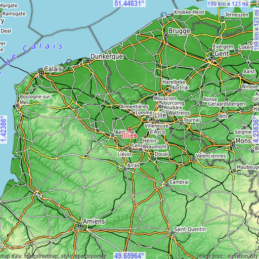 Topographic map of Illies