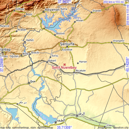 Topographic map of Şehit Nusretbey
