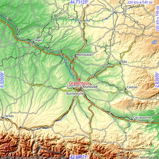 Topographic map of Gratentour