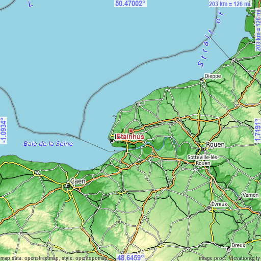 Topographic map of Étainhus