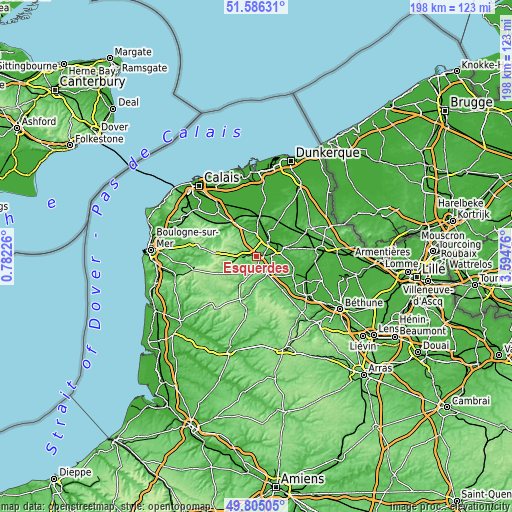 Topographic map of Esquerdes