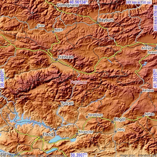 Topographic map of Pulumer