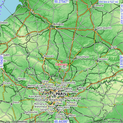 Topographic map of Catenoy