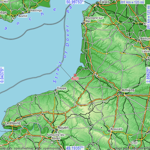 Topographic map of Ault