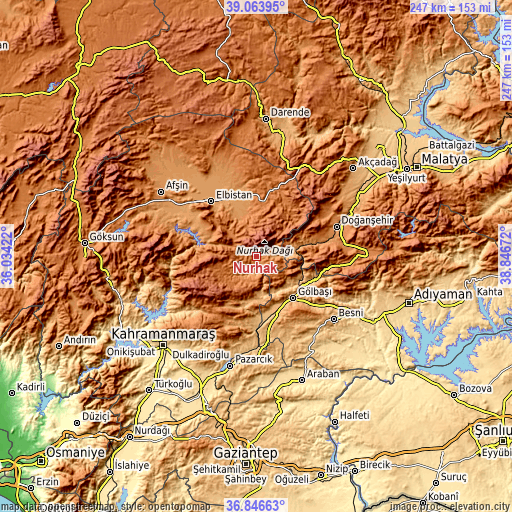 Topographic map of Nurhak