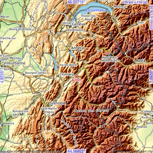 Topographic map of Aiton