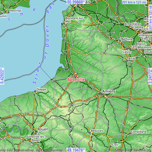 Topographic map of Abbeville