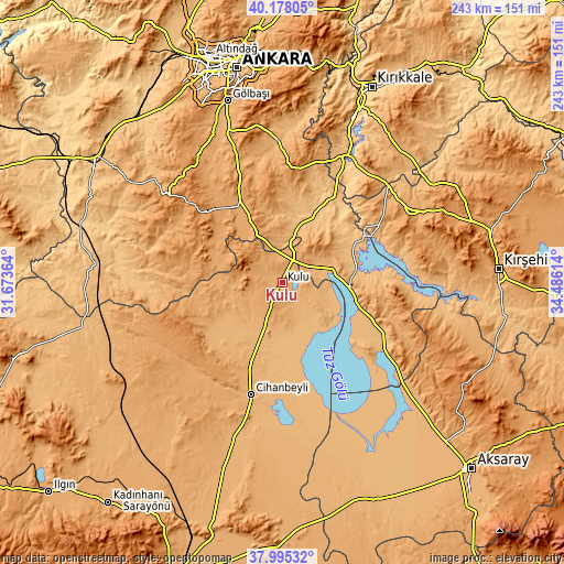 Topographic map of Kulu