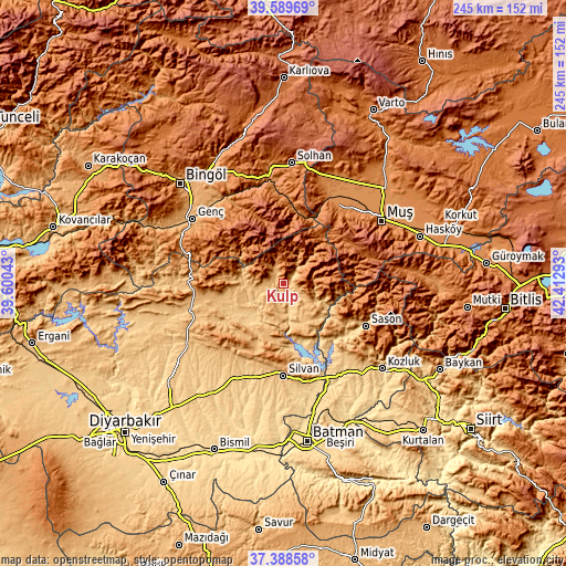 Topographic map of Kulp