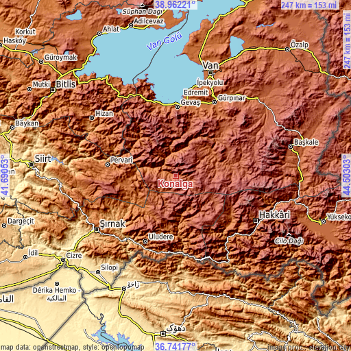 Topographic map of Konalga