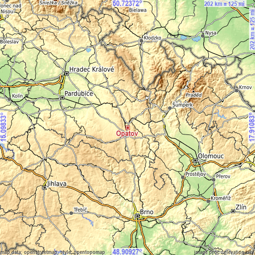Topographic map of Opatov