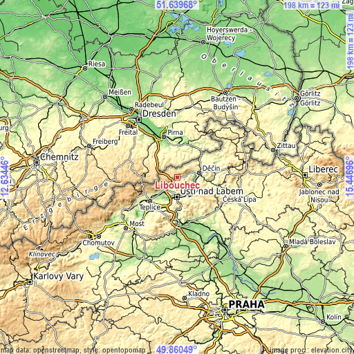 Topographic map of Libouchec