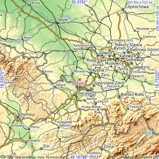 Topographic map of Syrynia